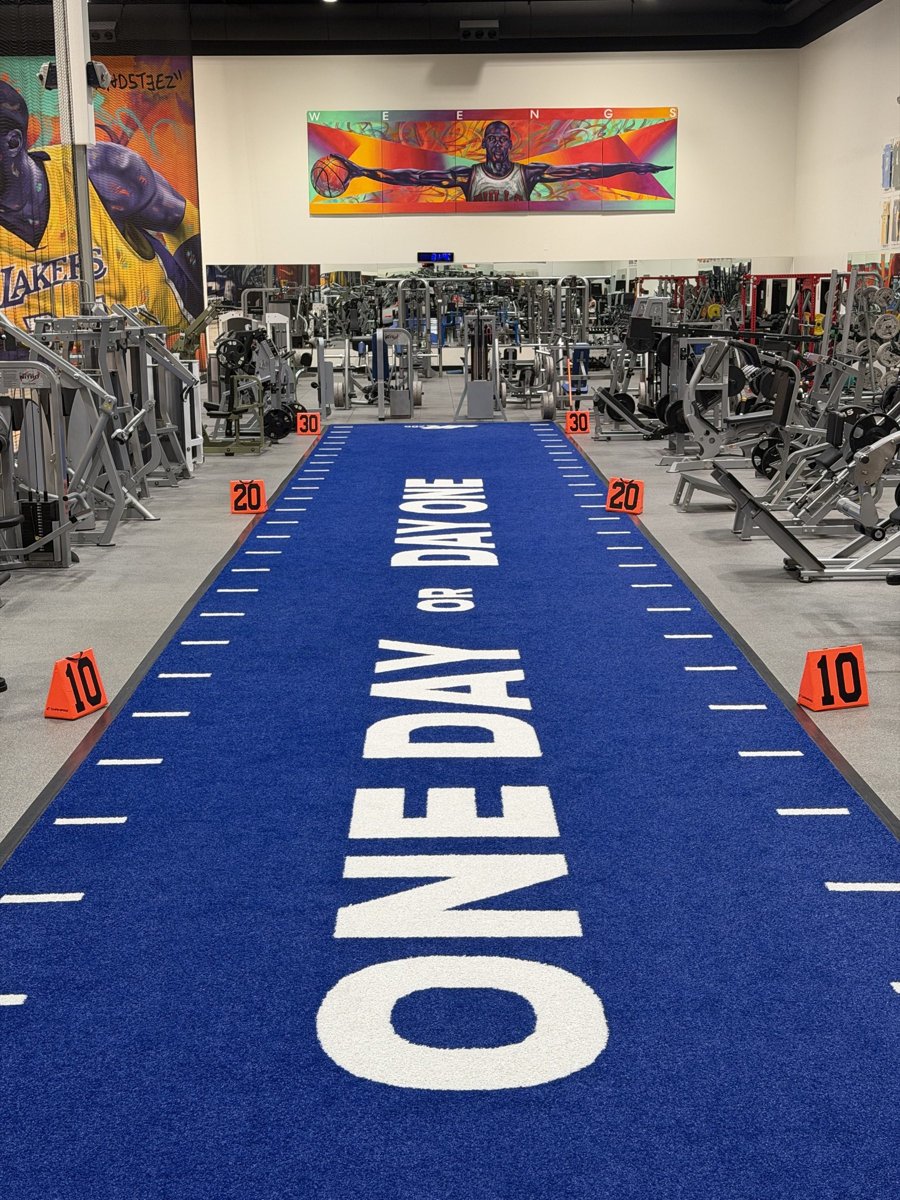 Turf training area at JR Pro Lab